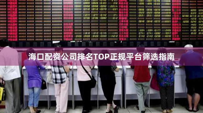 海口配资公司排名TOP正规平台筛选指南